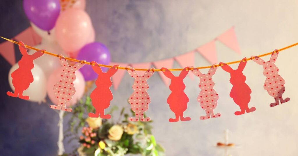 domowe dekoracje wielkanocne girlanda diy