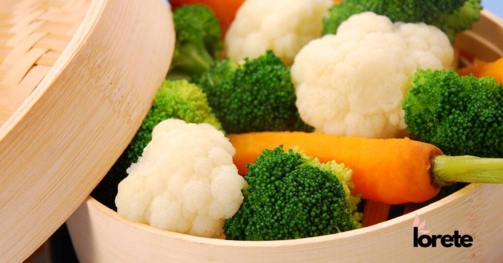 gotowanie na parze warzywa