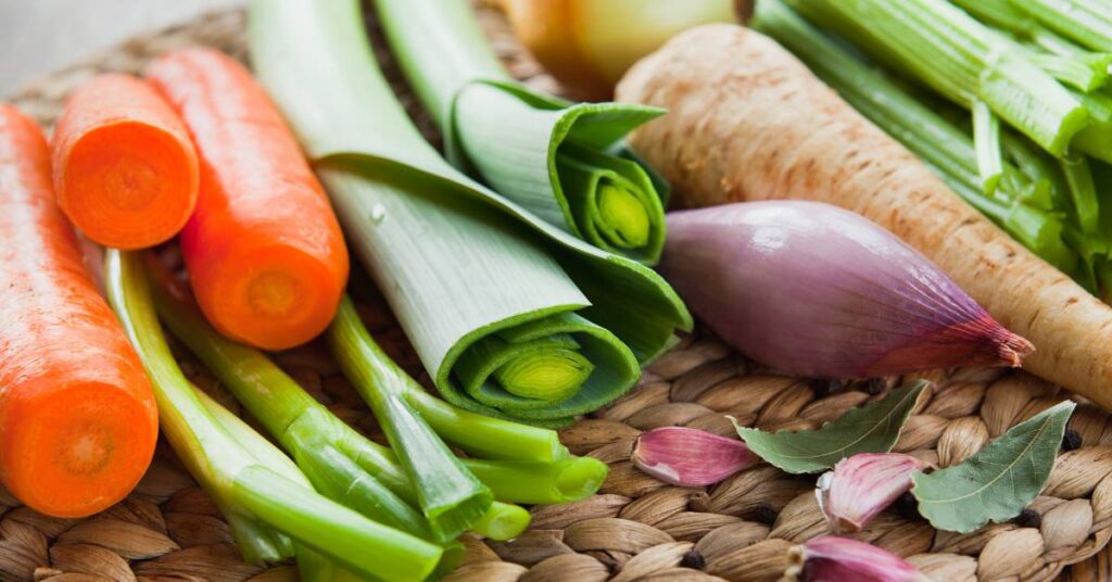 rosół wegetariański warzywa