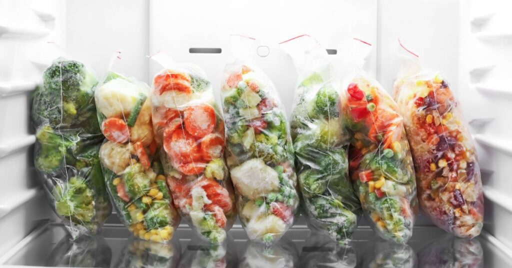 które artykuły spożywcze można mrozić woreczki z mrożonkami