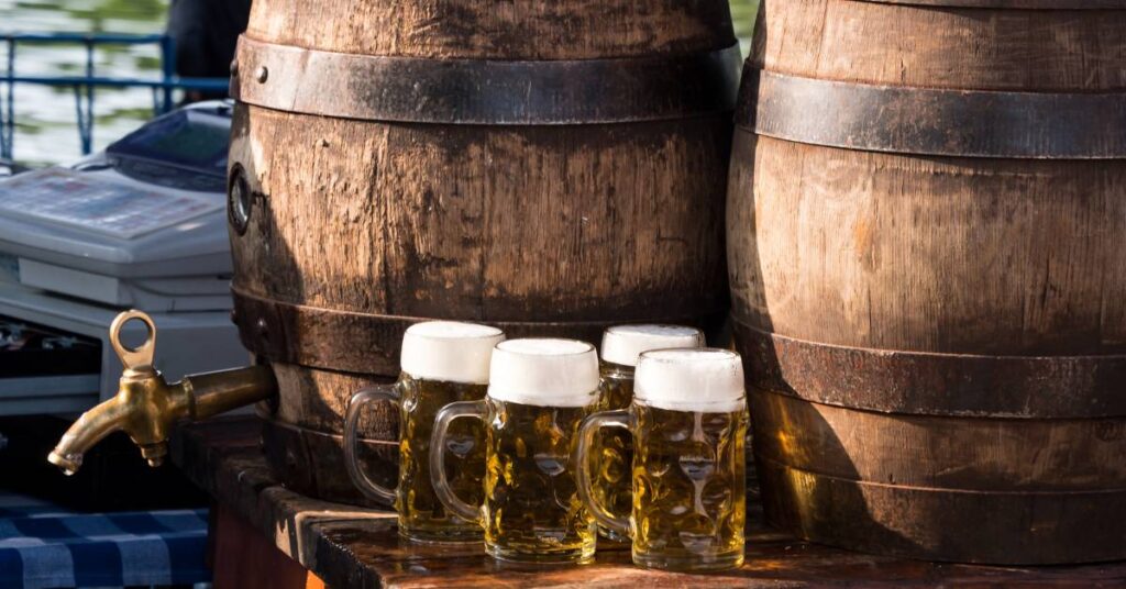 wino, nalewki i piwo jako pasja piwo przy beczkach